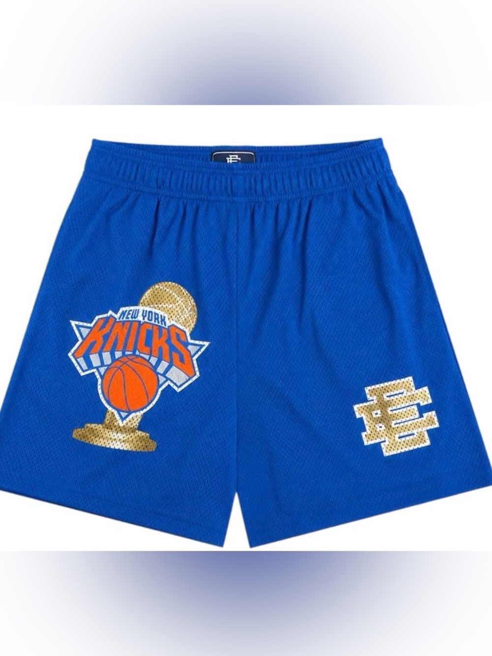 Eric Emmanuel Knicks Champ Shorts ‘Blue’ size Large